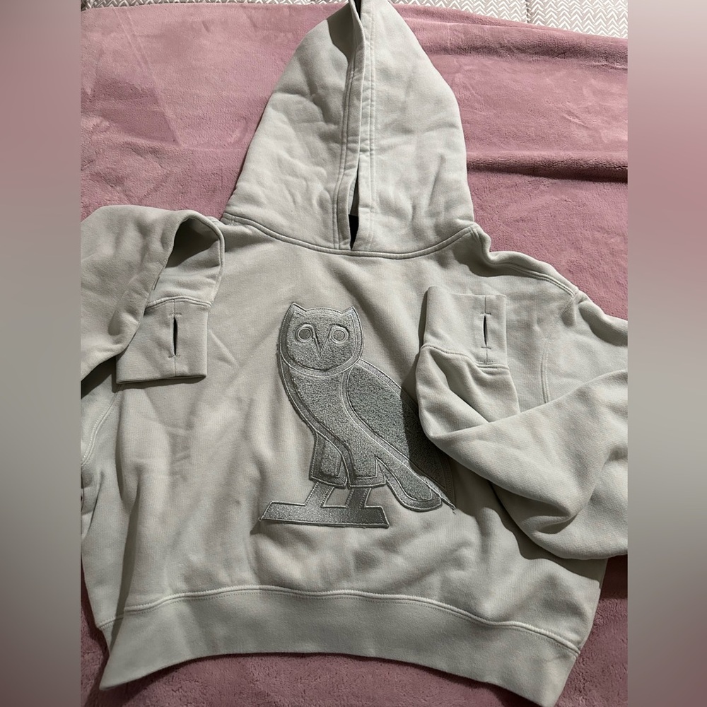 OVO cropped mint hoodie. Size small